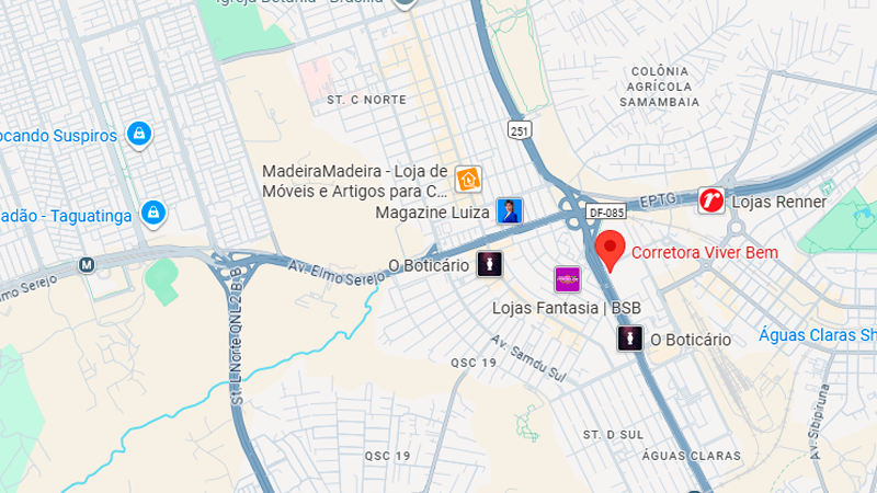 Mapa Taguatinga